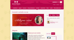 Desktop Screenshot of maitrea.cz